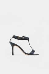 Manolo Blahnik Leather T-Strap Sandal