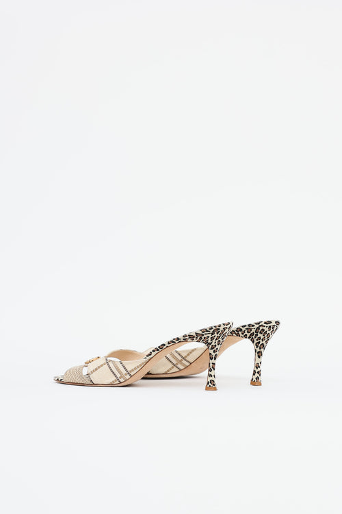 Manolo Blahnik Strappy Mule