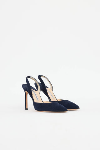 Manolo BlahnikSuede Slingback Pump