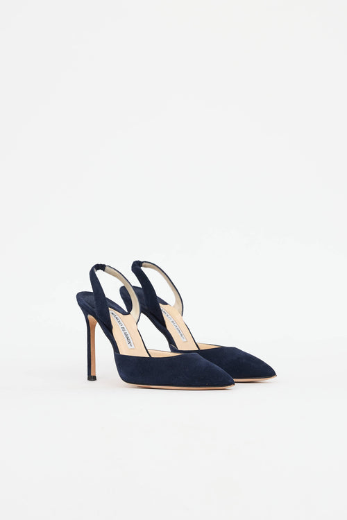 Manolo BlahnikSuede Slingback Pump
