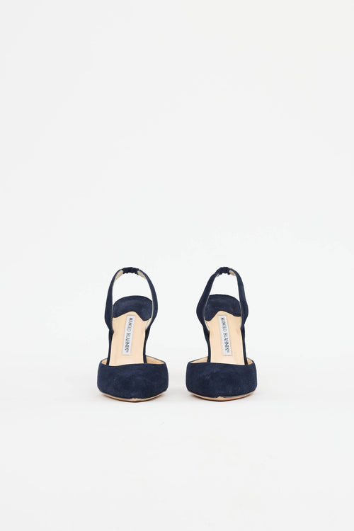 Manolo BlahnikSuede Slingback Pump