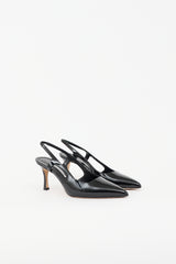Manolo Blahnik Patent Cut Out Bretto Pump