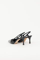 Manolo Blahnik Patent Cut Out Bretto Pump