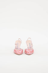 Manolo Blahnik Floral Slingback Pump