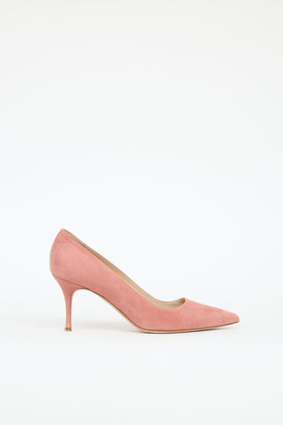 Manolo Blahnik Suede Point Pump