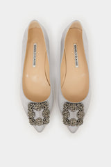 Manolo Blahnik Satin Hangisiflat Flat