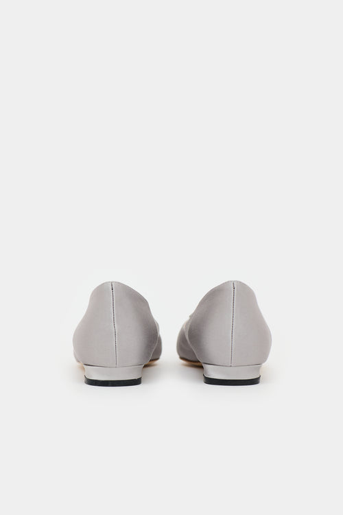 Manolo Blahnik Satin Hangisiflat Flat
