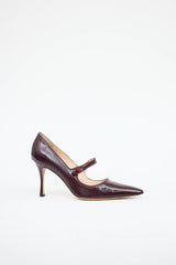 Manolo Blahnik Patent Camparinew Pump