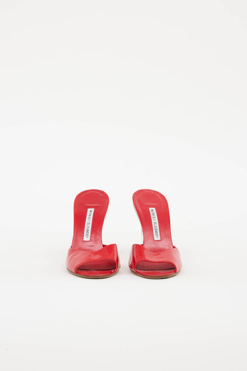 Manolo Blahnik Patent Lucite Pump