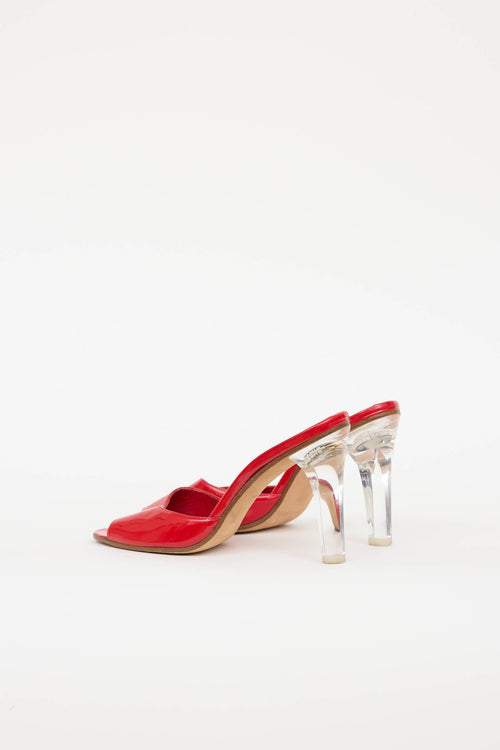 Manolo Blahnik Patent Lucite Pump