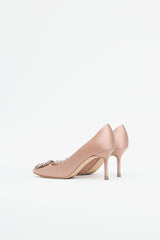 Manolo Blahnik Satin Hangisi Pump