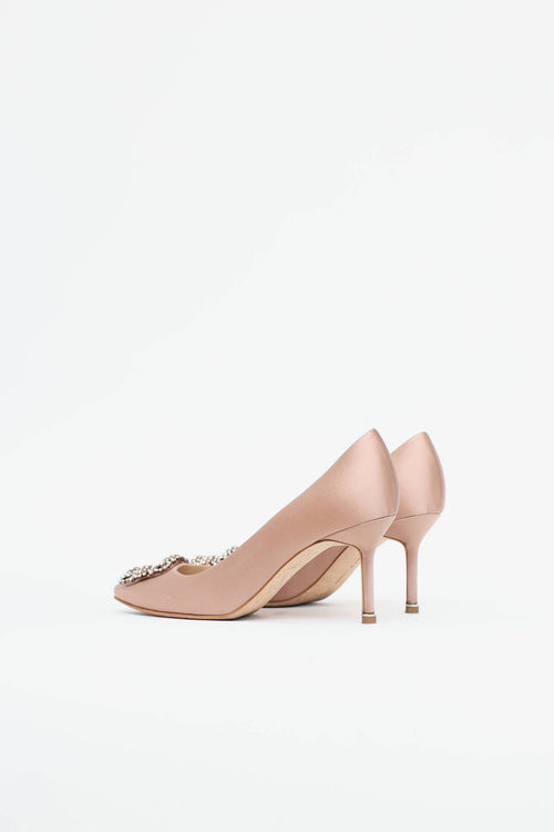 Manolo Blahnik Satin Hangisi Pump