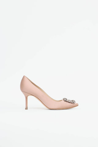 Manolo Blahnik Satin Hangisi Pump