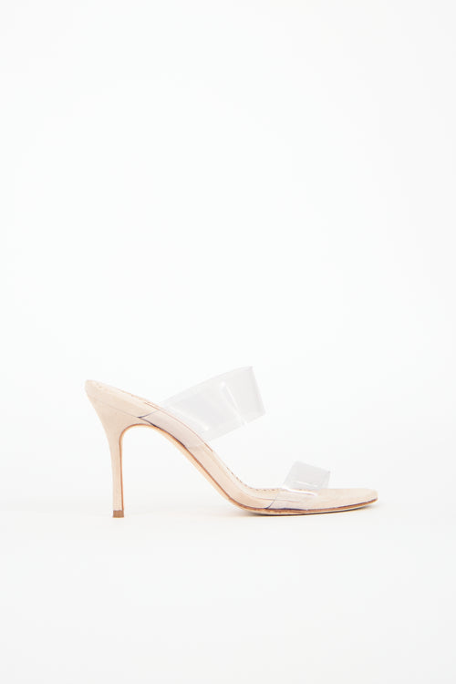 Manolo Blahnik Scolto PVC Strap Sandal
