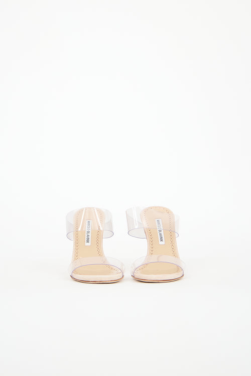 Manolo Blahnik Scolto PVC Strap Sandal