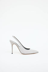 Manolo Blahnik Allura Glitter Slingback Mule