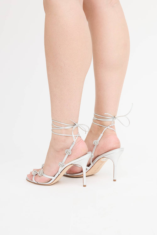 Manolo Blahnik Embellished Elsaka Sandal