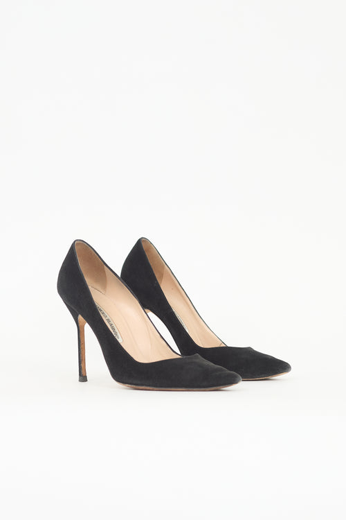 Manolo Blahnik Suede BB Pump