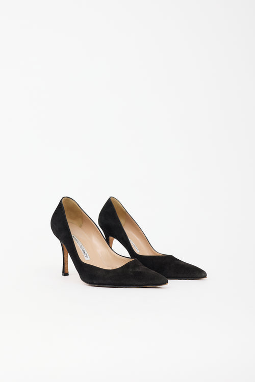 Manolo Blahnik Suede BB Pump