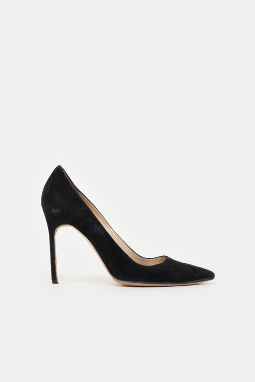 Manolo Blahnik Suede BB Pump