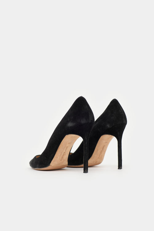 Manolo Blahnik Suede BB Pump