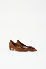 Manolo Blahnik Suede Beti Pump
