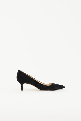 Manolo Blahnik Suede BB Pump