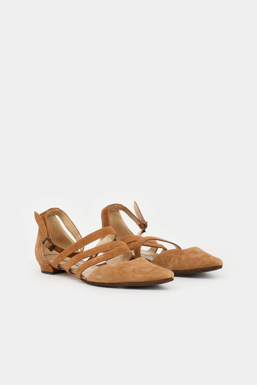 Manolo Blahnik Suede Pointed Sandal