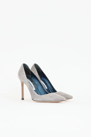 Manolo Blahnik Suede BB Pump