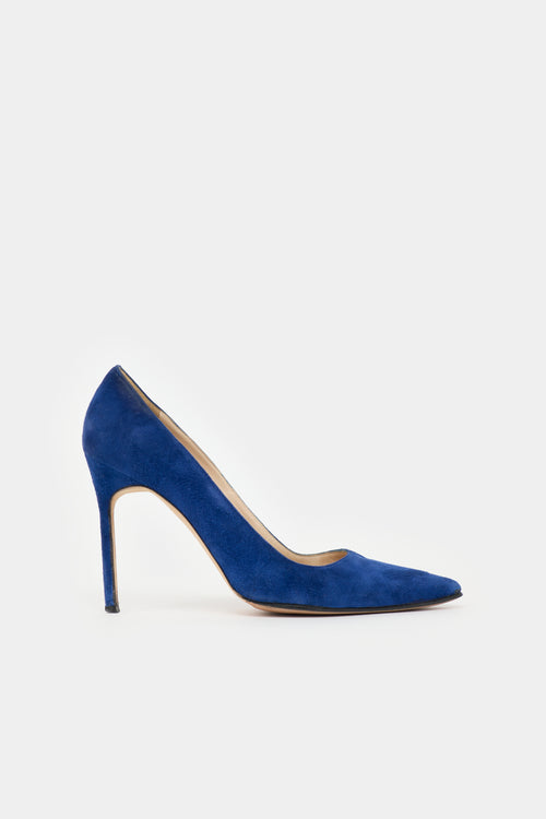 Manolo Blahnik Suede BB Pump