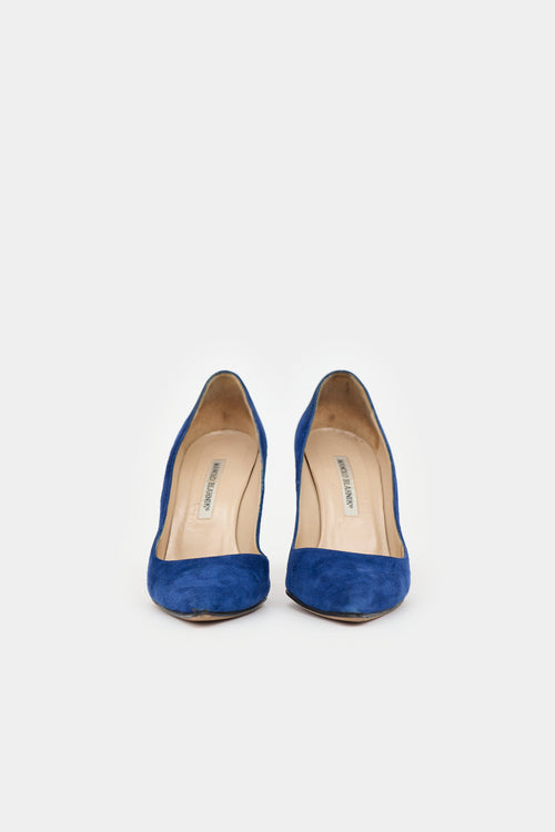 Manolo Blahnik Suede BB Pump