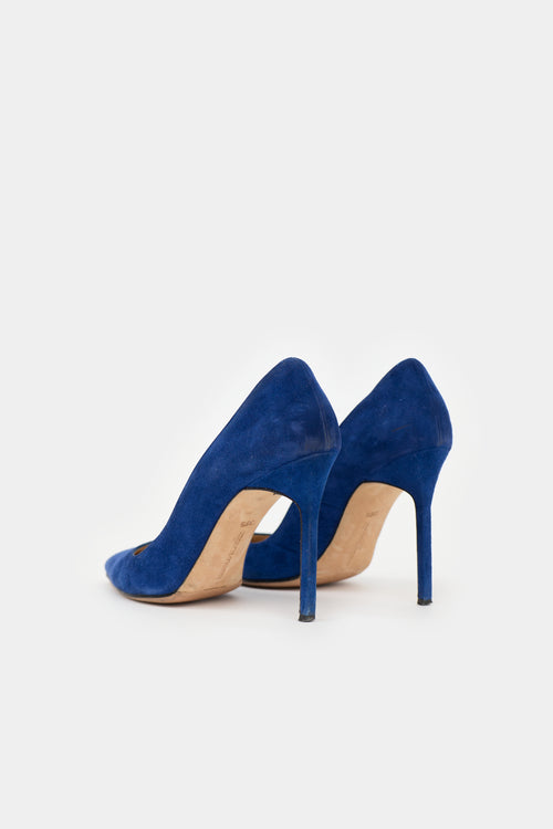 Manolo Blahnik Suede BB Pump