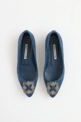 Manolo Blahnik Tweed Hangisi Flat