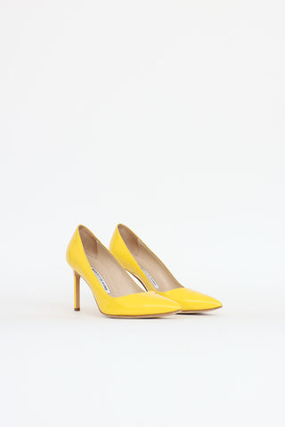 Manolo Blahnik Patent Point Toe Pump