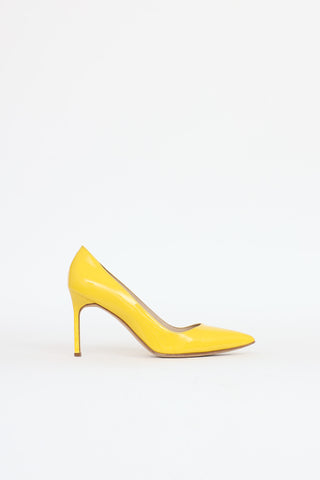 Manolo Blahnik Patent Point Toe Pump