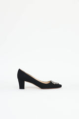 Manolo Blahnik Crêpe De Chine Okkato Pump