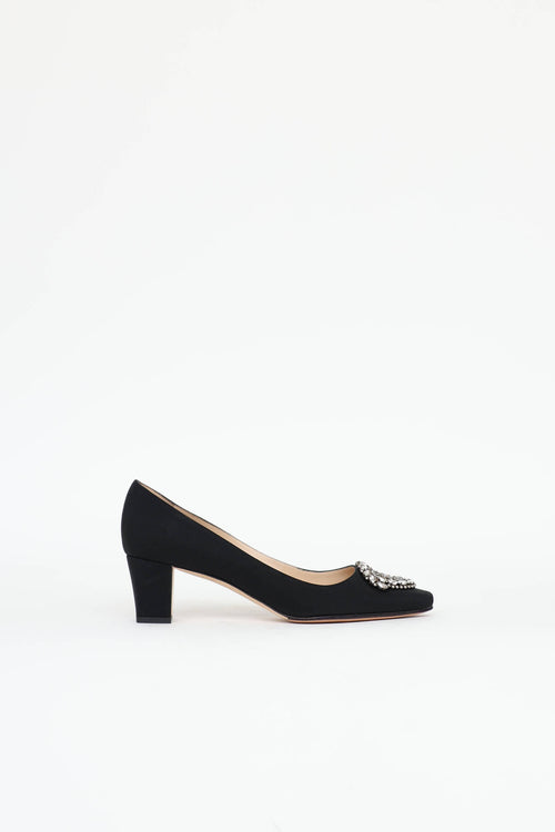 Manolo Blahnik Crêpe De Chine Okkato Pump