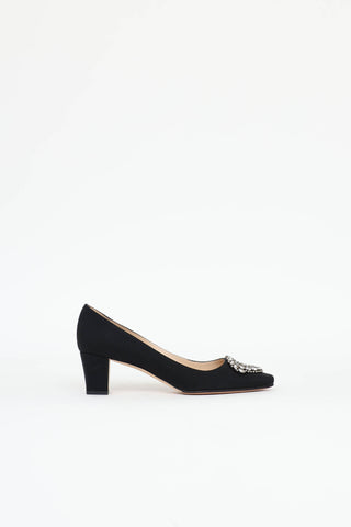 Manolo Blahnik Crêpe De Chine Okkato Pump