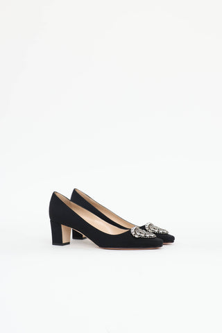 Manolo Blahnik Crêpe De Chine Okkato Pump