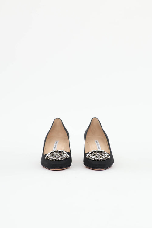 Manolo Blahnik Crêpe De Chine Okkato Pump
