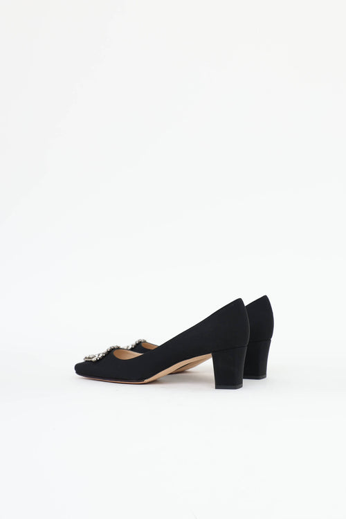 Manolo Blahnik Crêpe De Chine Okkato Pump
