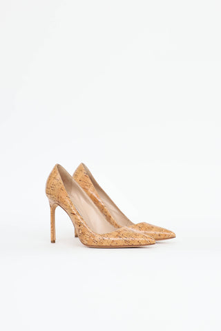 Manolo Blahnik Patent Cork Pump