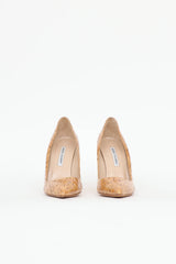 Manolo Blahnik Patent Cork Pump