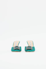 Manolo Blahnik Satin Hangisimu Mule