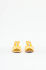 Manolo Blahnik Patent Houramu Mule