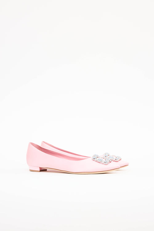 Manolo BlahnikSatin Hangisi Flat