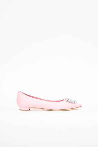 Manolo BlahnikSatin Hangisi Flat