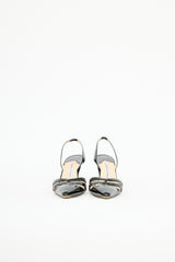 Manolo Blahnik Patent Caged Pump