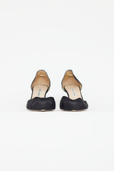 Manolo Blahnik Black Textile D'Orsay Pump