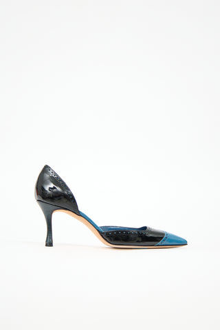 Manolo Blahnik Brogue D'Orsay Pump